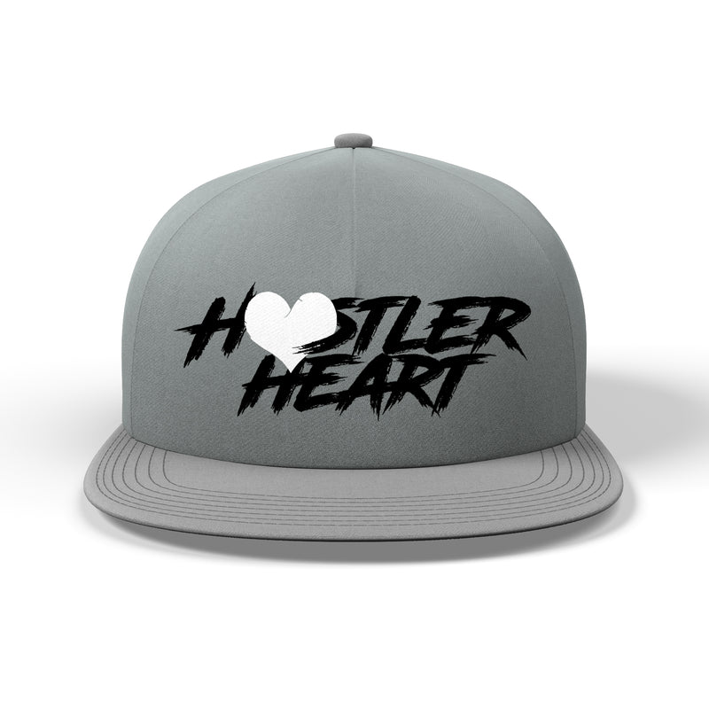 Grey Hat / Black Writing / White Heart