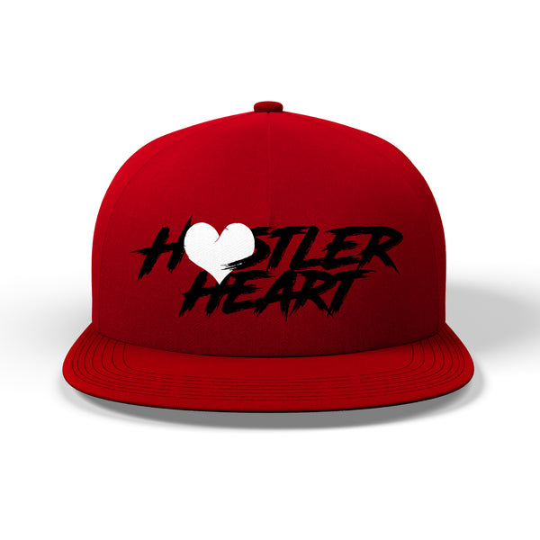 Red Cap / Black Writing / White Heart